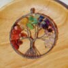 Colorful natural crystal rubble fortune Tree Pendant