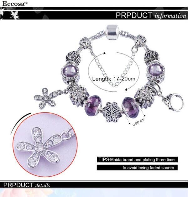 Valentine's Day gift amethyst niche bracelet DIY beaded ladies popular string ornaments hand bracelet ethnic wind