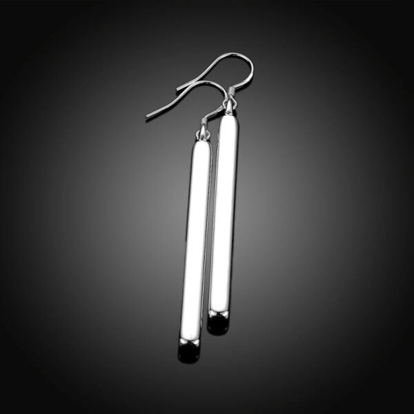 925 Silver Earrings For Women Fashion Long Line Earring Jewelry Best Gift