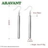 925 Silver Earrings For Women Fashion Long Line Earring Jewelry Best Gift