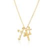 ANDYWEN Winter 925 Sterling Silver Gold Three Cross Pendant Charm Long Chain Necklace 2021 Fashion Fine Jewelry 2021 Gift