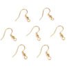 Silver Gold Plated Spring Ball Dangle Ear Wire Stainless Steel Earring Hooks For DIY Jewelry Making
