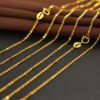 Various Designs Real 999 Pure 24K Gold Necklace Charms Pendants Women Ladies Bridal Engagement Wedding Jewelry Accessories