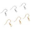 Silver Gold Plated Spring Ball Dangle Ear Wire Stainless Steel Earring Hooks For DIY Jewelry Making