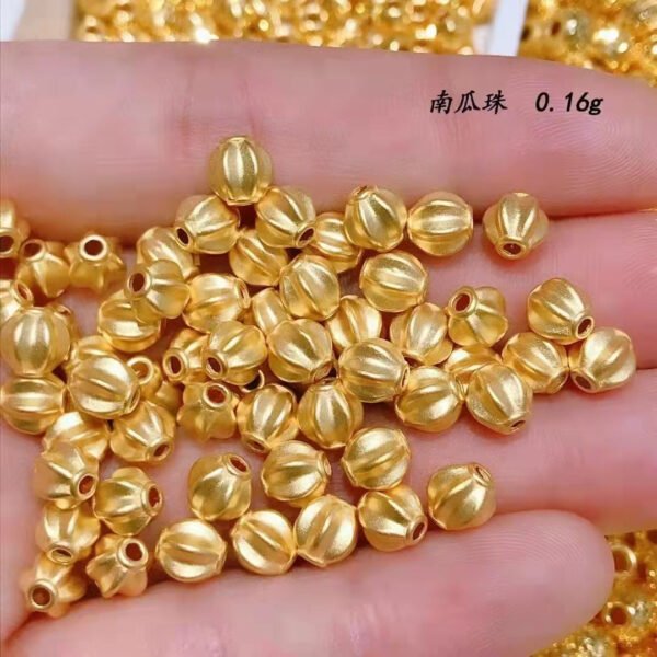 H9f378c6d5cd94ec4be1b8aa9deeae8af1 Luxury Pure 24K Gold Jewelry Accessories DIY Bracelet Necklace Beads Women Ladies Female Bridal Engagement Wedding Jewelry