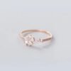 Sweet Flower Opening Adjustable Ring For Women Korean Trend Exquisite Jewelry Shiny Rhinestone Zircon Finger Ring Party Gift