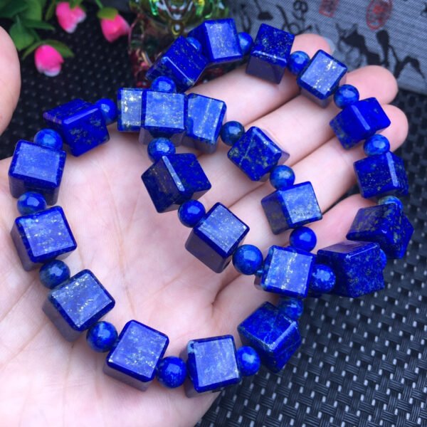Lapis sugar cube bracelet