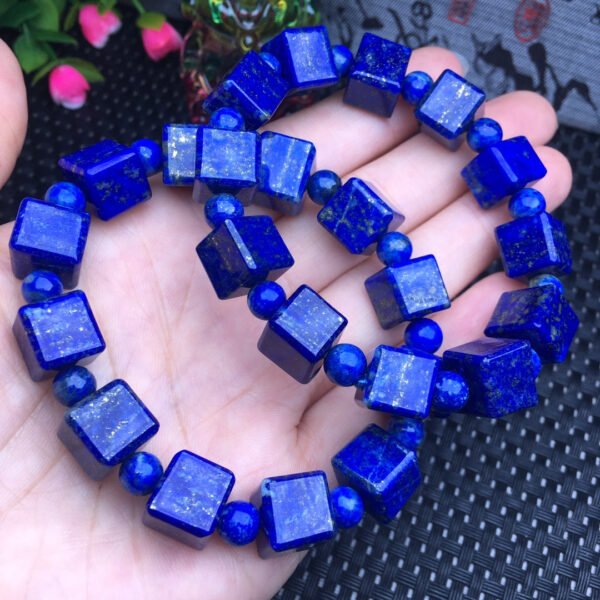 Lapis sugar cube bracelet