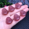 Strawberry crystal pot-belly Buddha pendant