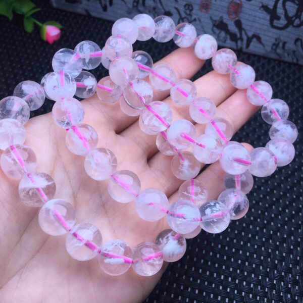 Pink Ghost crystal single loop bracelet