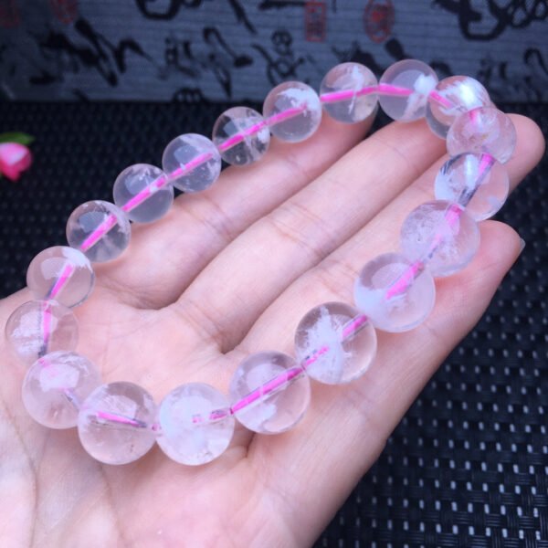 Pink Ghost crystal single loop bracelet