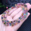 Multicoloured tourmaline bracelet