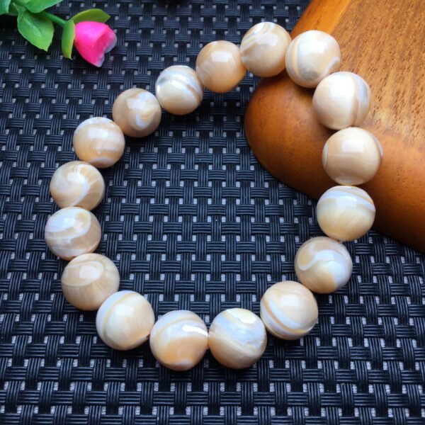 Horseshoe shell single loop bracelet