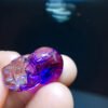 Natural Purple Hair Crystal Super Seven Purple Super Pixiu Pendant Treasure Collection, Size: 20.7/13mm 10202088