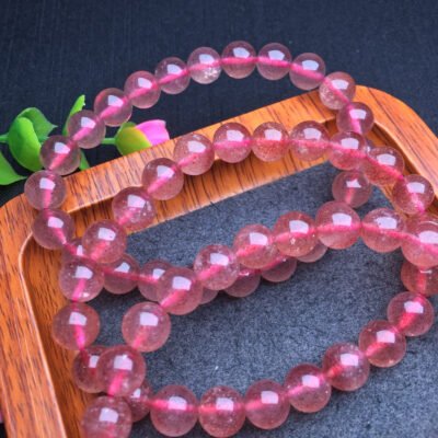 Strawberry Crystal Single Loop Bracelet Newly Arrived 💕 Specification 8mm ✨2310012887