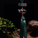 White crystal gourd car hanging, gourd size approximately 46.8 * 22.2mm10230886549