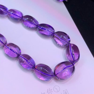 Natural Brazilian Amethyst Traveling Tower Chain~Sweater Chain 🌹 Weight: 90.56 grams10231080