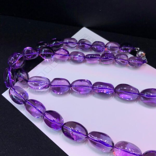 Natural Brazilian Amethyst Traveling Tower Chain~Sweater Chain 🌹 Weight: 90.56 grams10231080