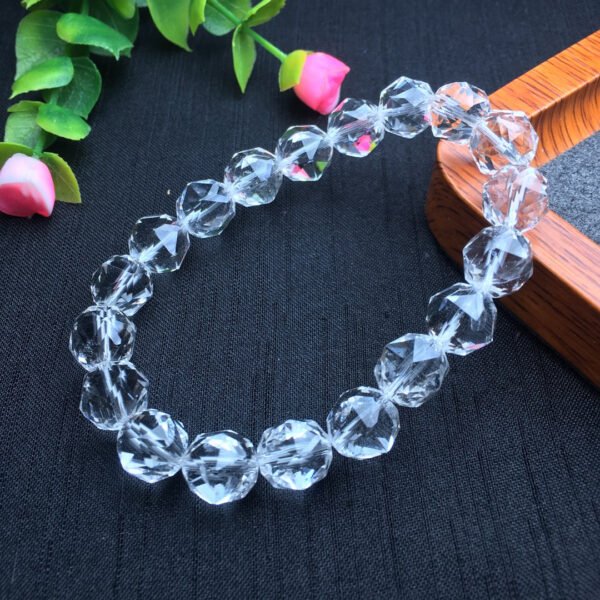 White crystal faceted bracelet 💕 Specification 10mm2610019549