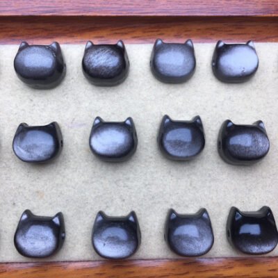 Silver Keystone Faceless Cat ✨ Specification 15-15.5mm 💗2610005864