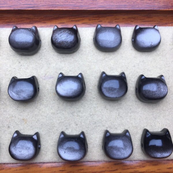 Silver Keystone Faceless Cat ✨ Specification 15-15.5mm 💗2610005864