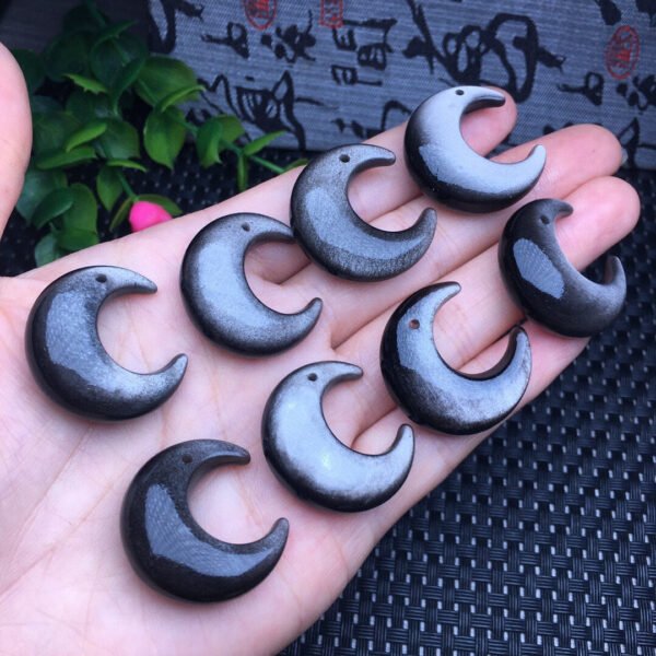 Silver Shining Stone Moon Piece 💕 Specification 26mm ✨2610006.5312