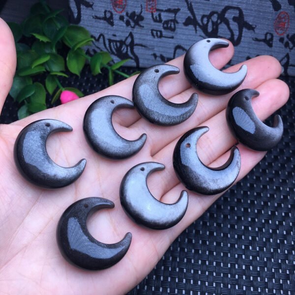 Silver Shining Stone Moon Piece 💕 Specification 26mm ✨2610006.5312