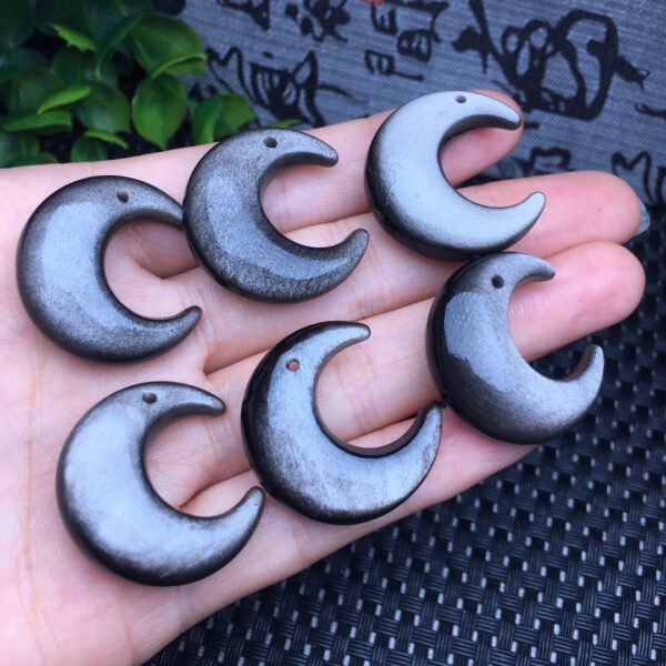 Silver Shining Stone Moon Piece 💕 Specification 26mm ✨2610006.5312