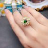 Natural diopside ring, main stone size 5 * 7mm2610130264