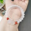 Natural agate pixiu bracelet with agate beads with a diameter of 8mm2610019561