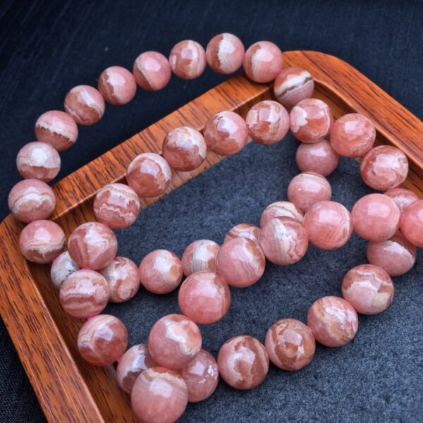 Red patterned stone single loop bracelet 💕 Specification 7-10mm ✨2710108638