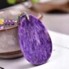 Natural Russian Purple Dragon Crystal Droplet Pendant, with a size of 45 * 30 * 10.8mm and a total weight of 27.9g2710169146