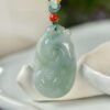 Natural A-grade Jade Pixiu Pendant, Size: 42 * 24.9 * 6.3mm2710129316