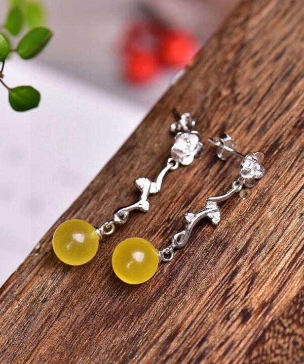 Natural Baltic mineral wax ear thread, wax diameter: 8.5mm2710069164