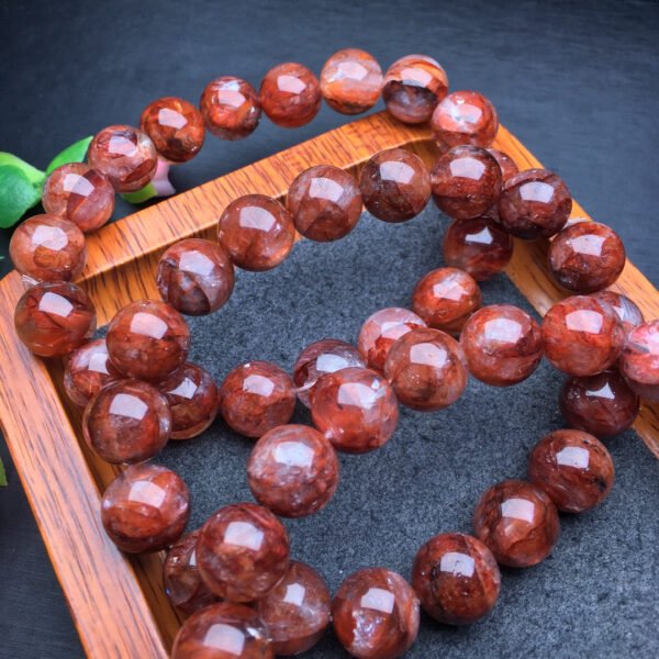 Red glue flower single loop bracelet 💕 Specification 10-14mm ✨2810075146