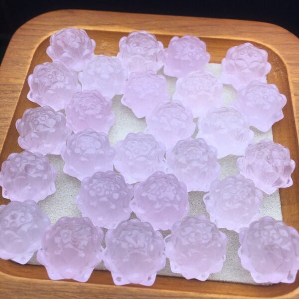 Pink crystal lotus small piece 💕 Specification 18mm ✨2810009163