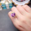 Natural Brazilian amethyst ring, main stone size 10 * 12mm2810140156