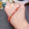 Natural Super Beautiful Fire Opal Bracelet, Main Stone 4 * 6mm2810325156