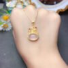 Pure natural powder crystal pendant, main stone 10 * 14mm2810120164