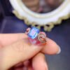 Natural Swiss Blue Topaz Ring, Main Stone Size Square 6 * 8mm2810120153