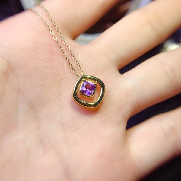 Natural Brazilian amethyst pendant, main stone 5mm2810120149