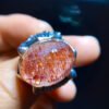 Natural Strawberry Crystal Ring, Size 17/13mm2810668189
