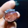 Natural Strawberry Crystal Ring, Size 17/13mm2810668189
