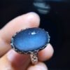 Natural Blue Ghost Blue Sands Starlight Ring, Size 17/11mm2810298556