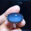 Natural Blue Ghost Blue Sands Starlight Ring, Size 17/11mm2810298556