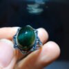 Natural green crystal ring, specification: 12.5/10mm2810268166