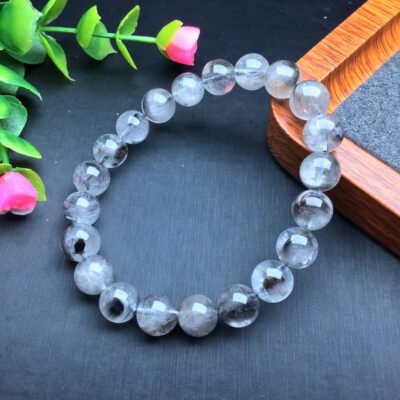 Silver titanium single loop bracelet 💕 Specification 6-10mm ✨3010189451