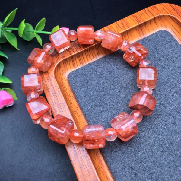 Red gum flower candy bracelet 💕 Specification 10mm ✨3010049124