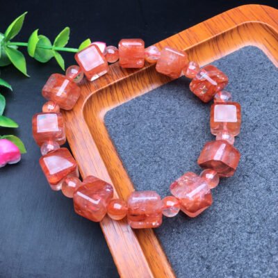 Red gum flower candy bracelet 💕 Specification 10mm ✨3010049124