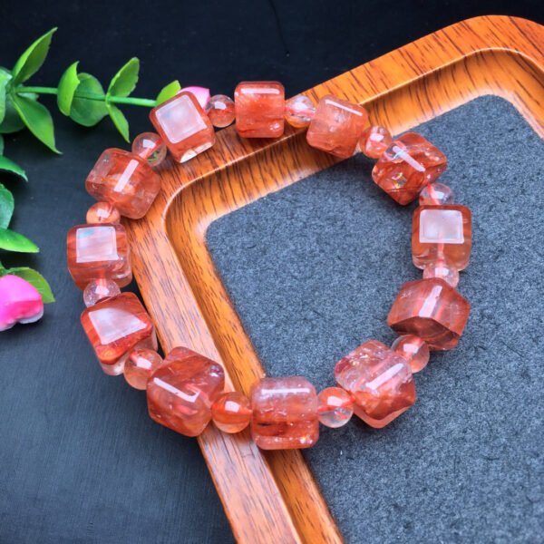 Red gum flower candy bracelet 💕 Specification 10mm ✨3010049124